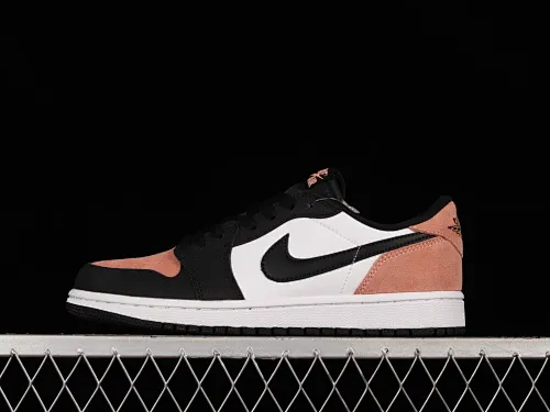 All categories Air Jordan Jordan series basketball shoes Air Jordan 1 Low Air Jordan 1 Low OG "Bleached Coral" AJ1 Joe 1 black powder cultural basketball shoes CZ0790-061